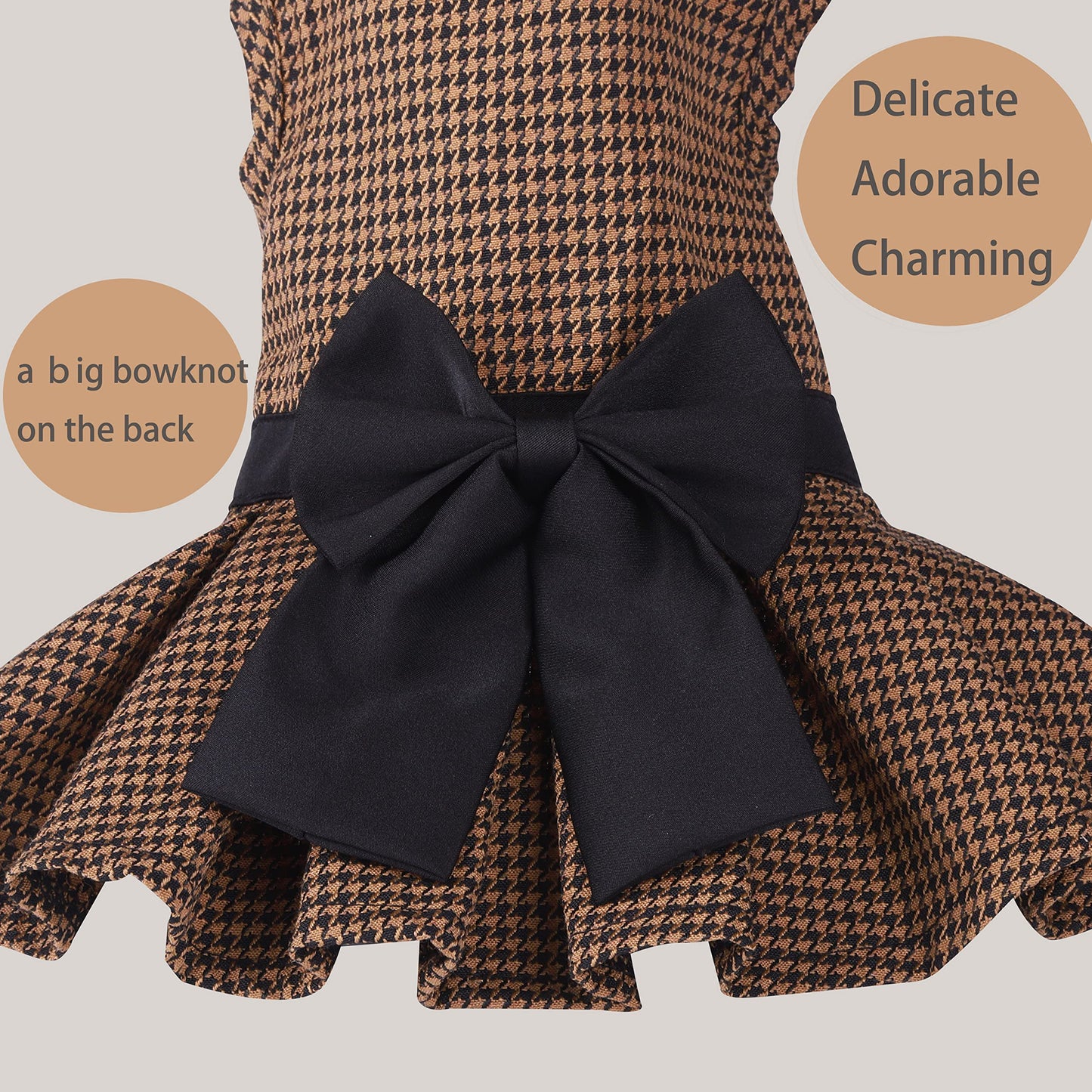 Pet Dresses for Dogs Cats Girl - Cute Princess Bowknot Dress Puppy (image 2)
