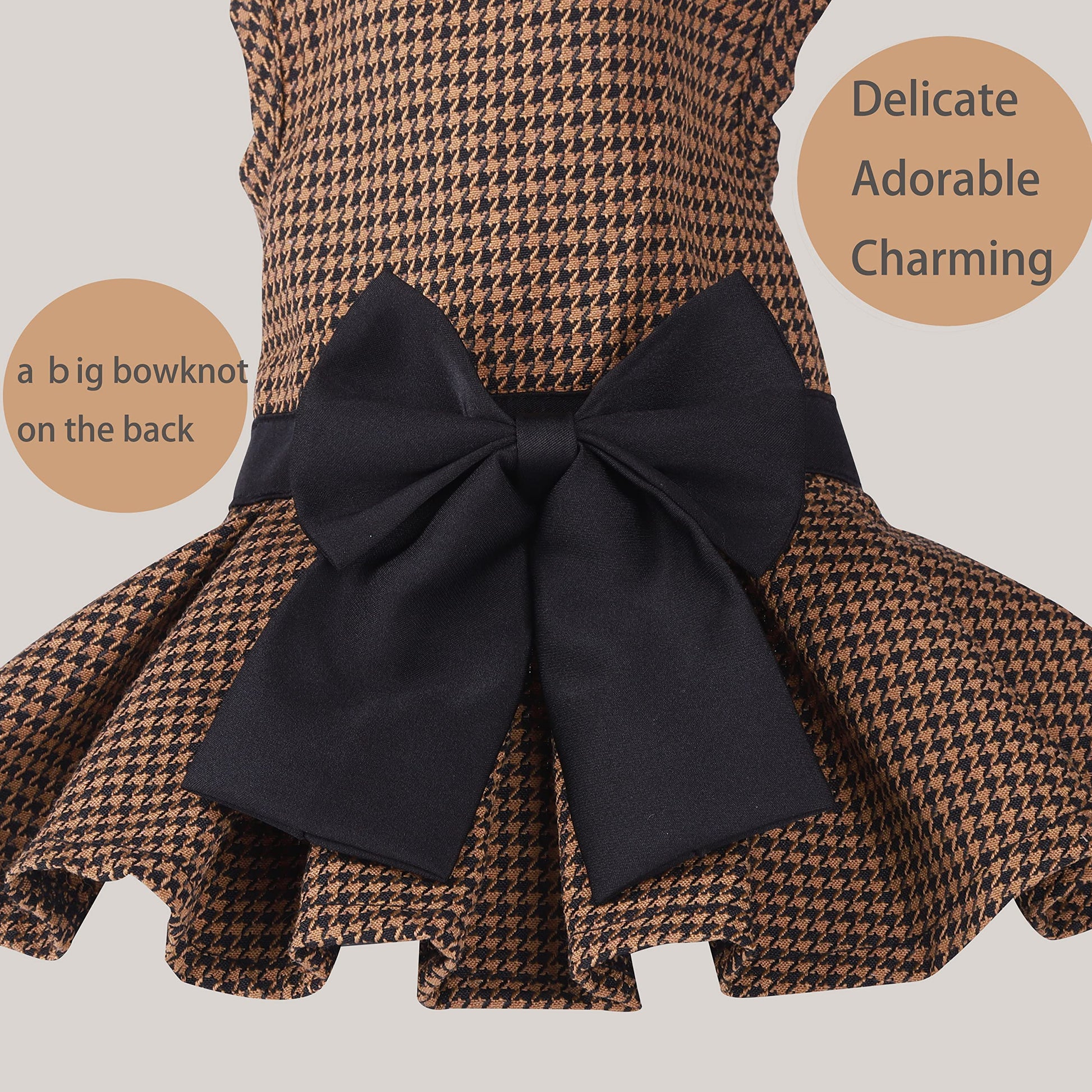 Pet Dresses for Dogs Cats Girl - Cute Princess Bowknot Dress Puppy (image 2)