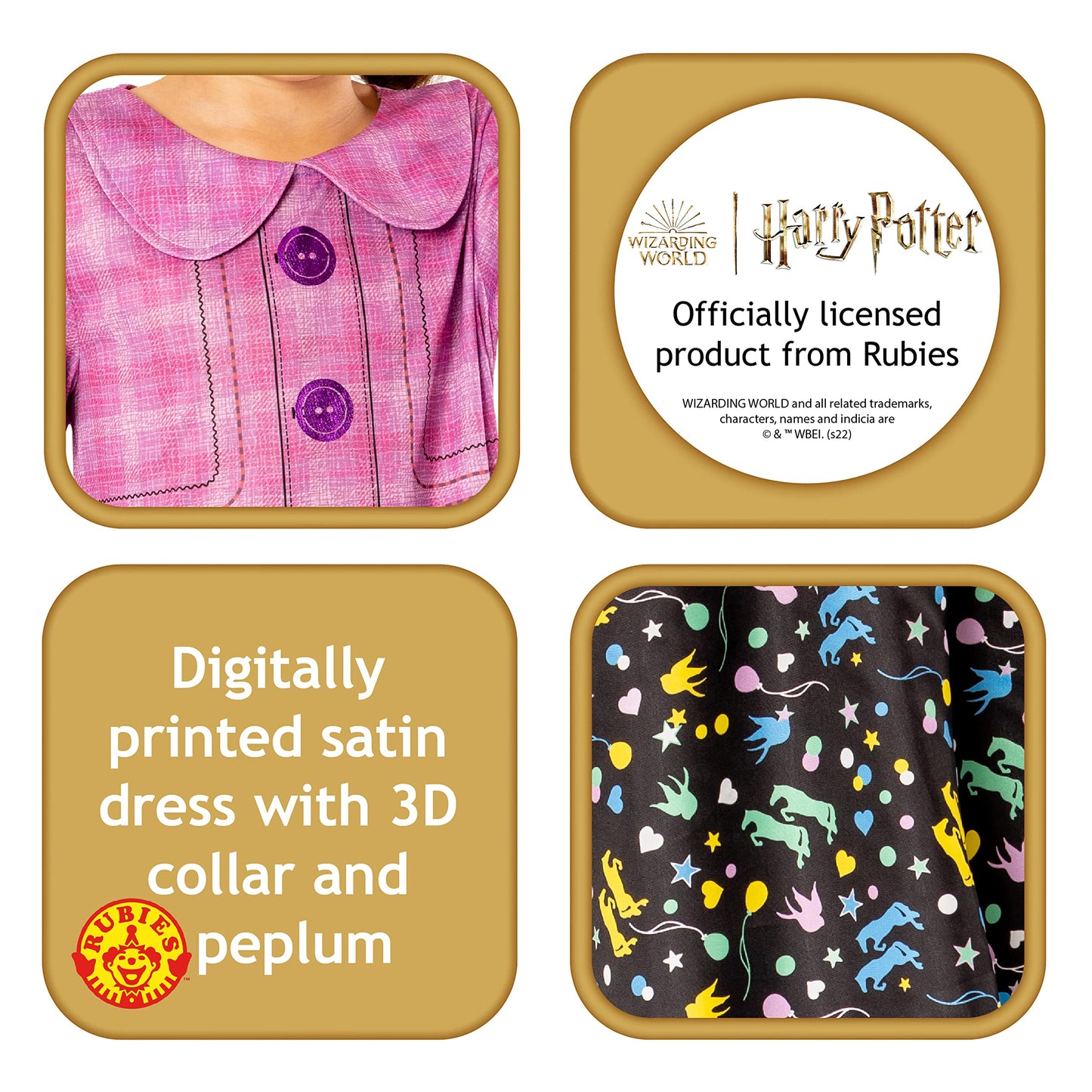 Rubies Official Harry Potter Luna Lovegood Child Costume, Book Day Kids Fancy Dress, Age 9-10 years Halloween