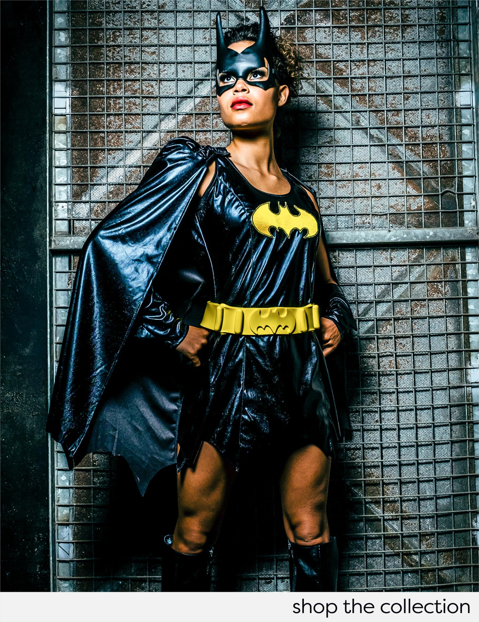 Official Batgirl Batman Ladies Adult Costume - Black Halloween (image 4)