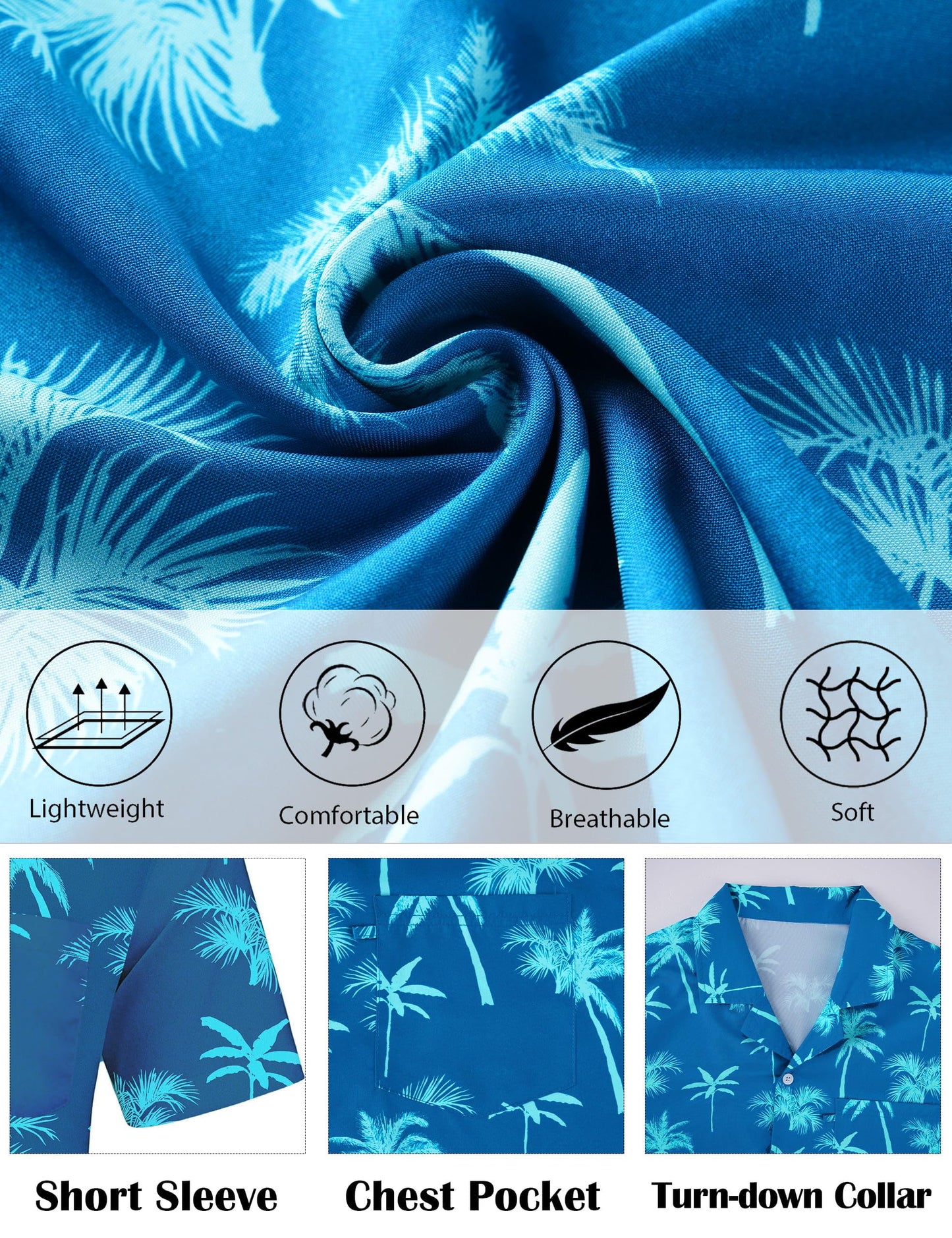 Hawaiian Shirt for Men Short Sleeve - Coconut Grove Tropical