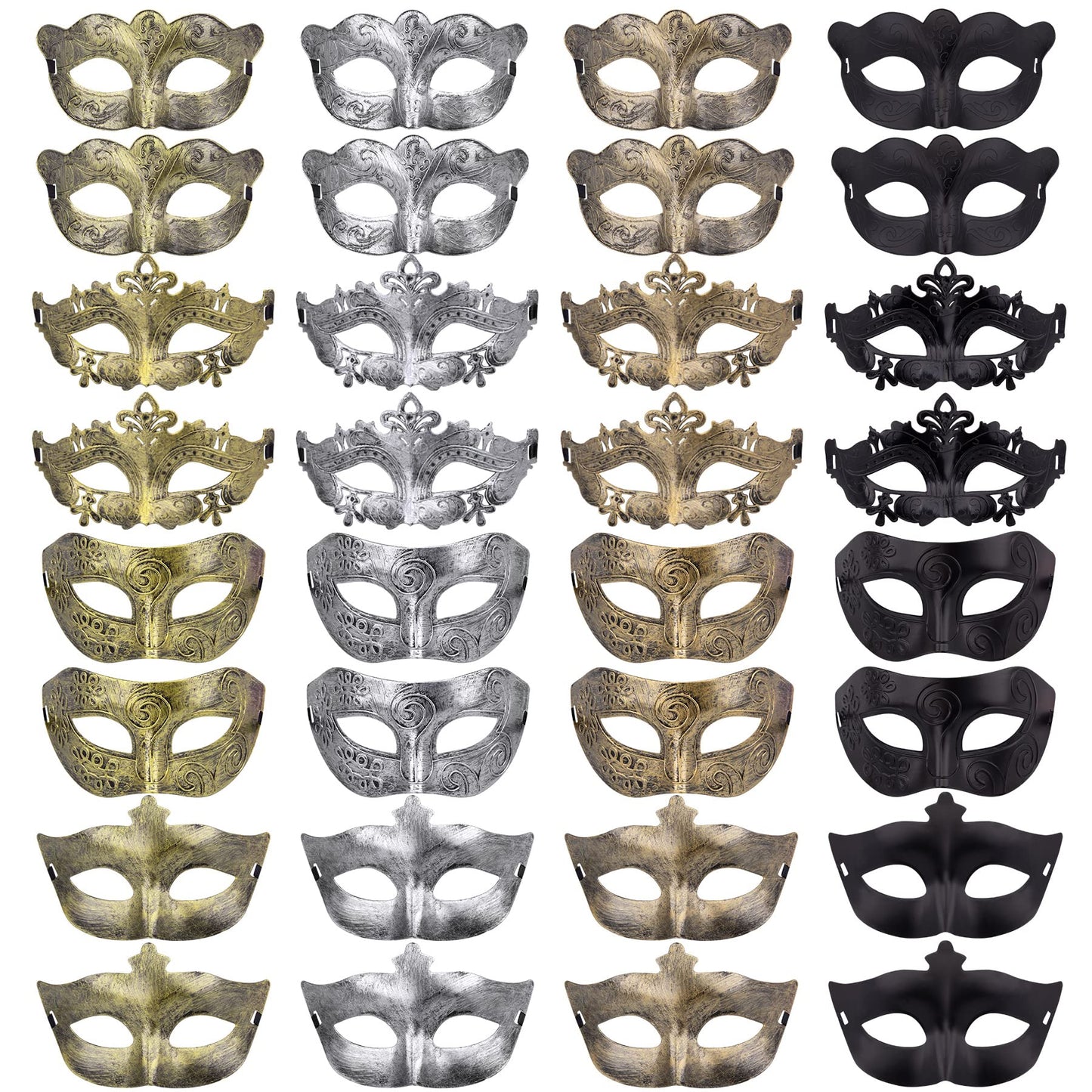 Masquerade Masks Vintage Antique Mask Couple Venetian Masks