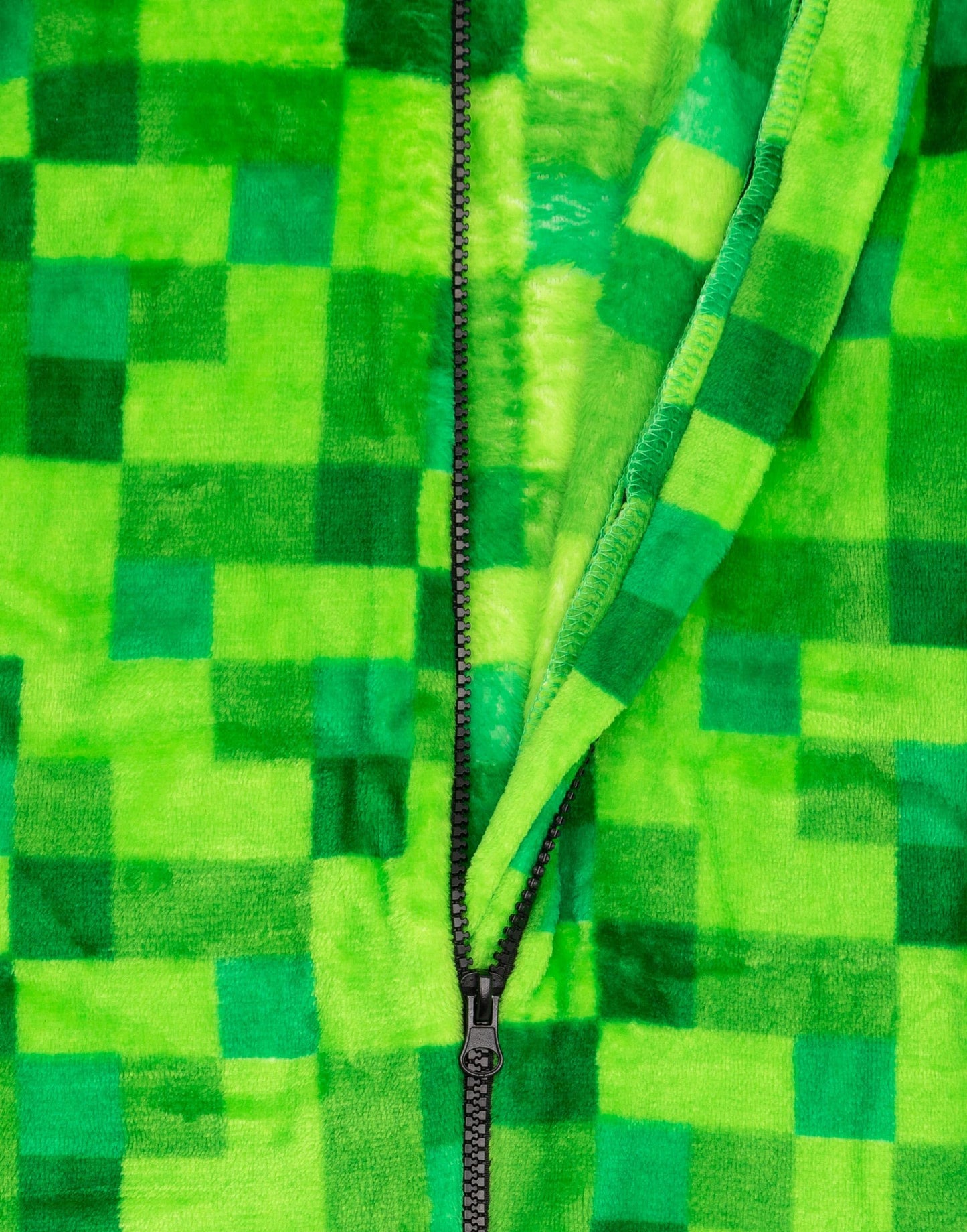Creeper Kids Green Onesie - Boys & Girls Pixel Print Hooded