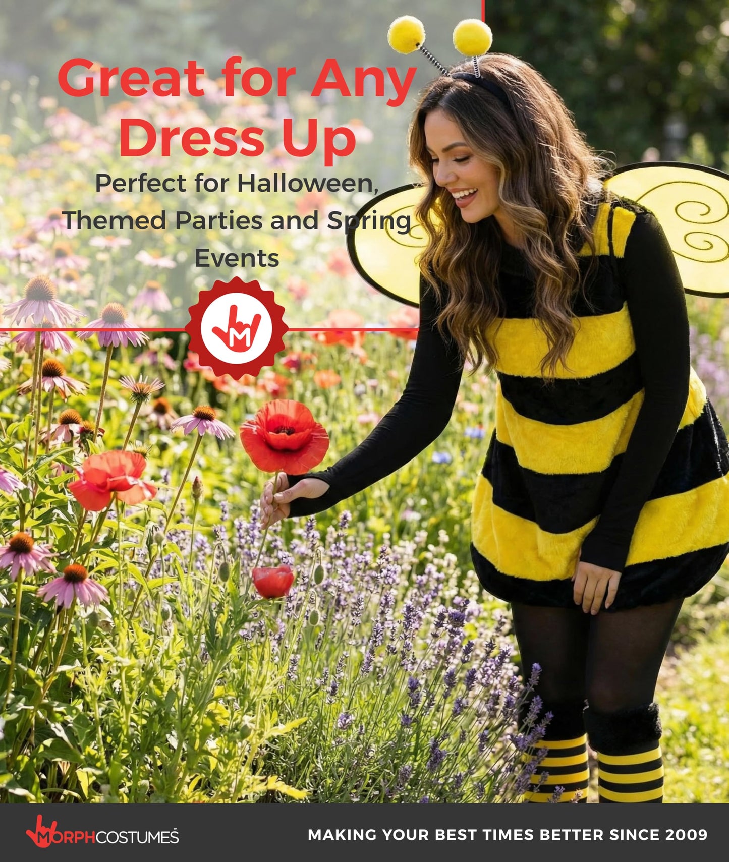Women's Bee Costume Adult Bumblebee Halloween Outfit Queen Bee