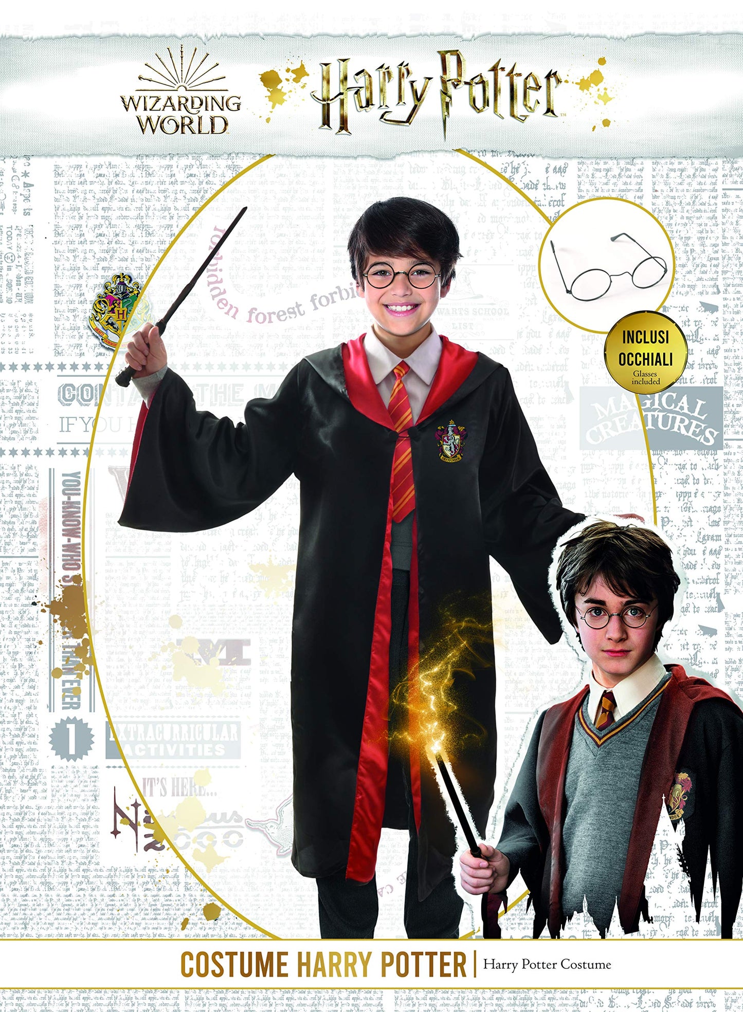 Harry Potter costume disguise boy official (Size 9-11 years)