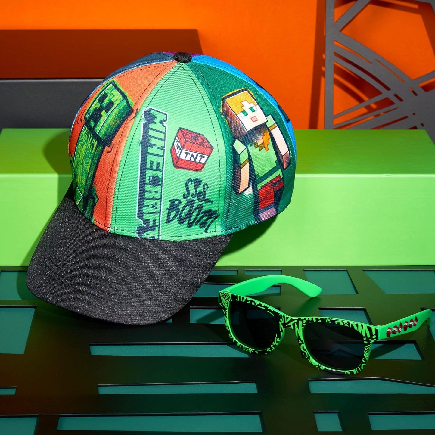 Sunglasses Baseball Cap Set Creeper Adjustable Boys Hat 100% Uv (image 5)