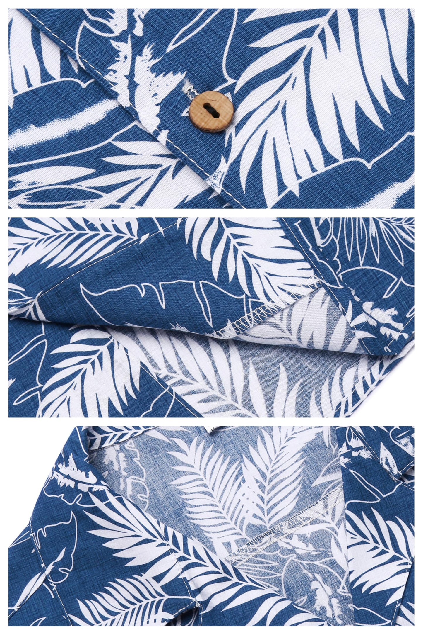 Hawaiian Shirt for Men Floral Beach Short Sleeve Shirt Mens Button