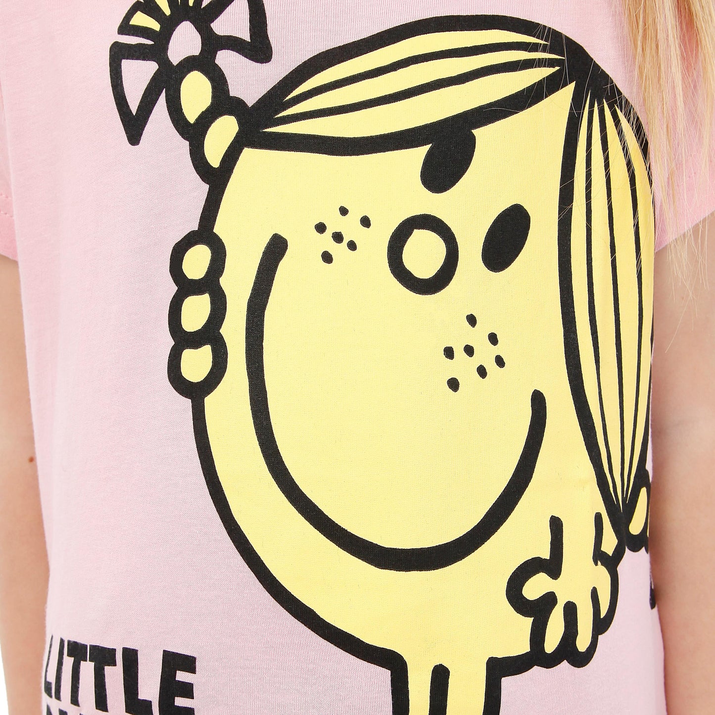 Mr. Men Little Miss Sunshine T Shirt | Girls Summer Clothes | Girls' T-Shirts| Pink 7-8 Years