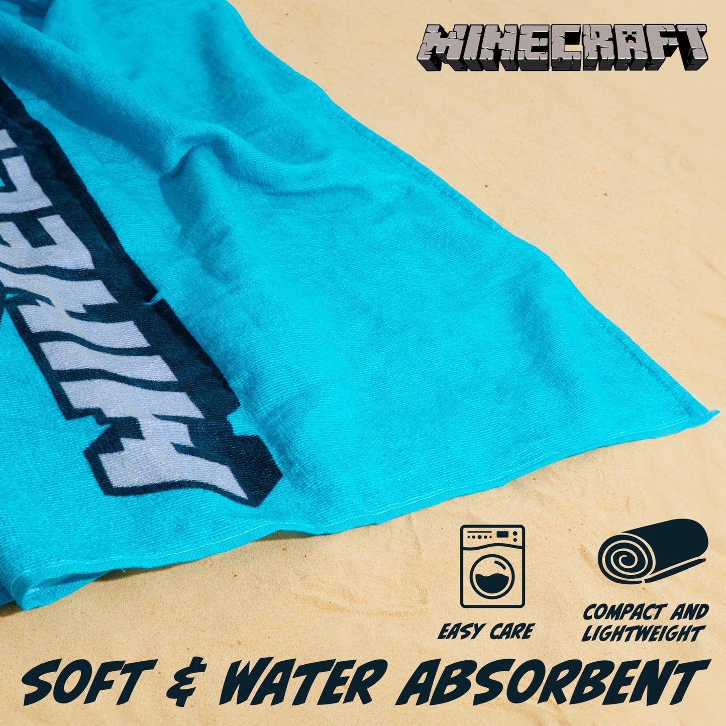 Towel for Kids Teens Soft Absorbent Bath Shower Swimming Beach (image 4)