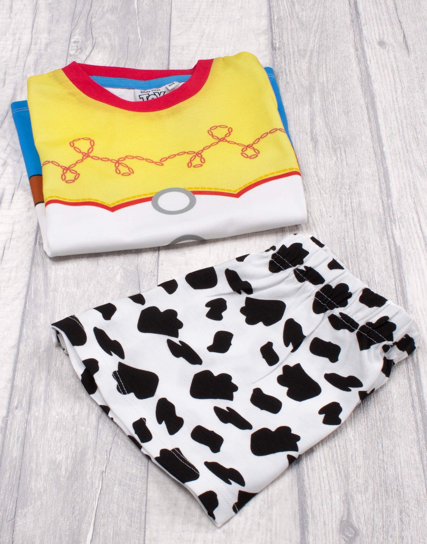 Disney Toy Story Pyjamas For Girls Long OR Short Bottoms | Kids Jessie Cowgirl Costume T Shirt & Legging PJs | Cosplay Fancy Dress Outfit Merchandise