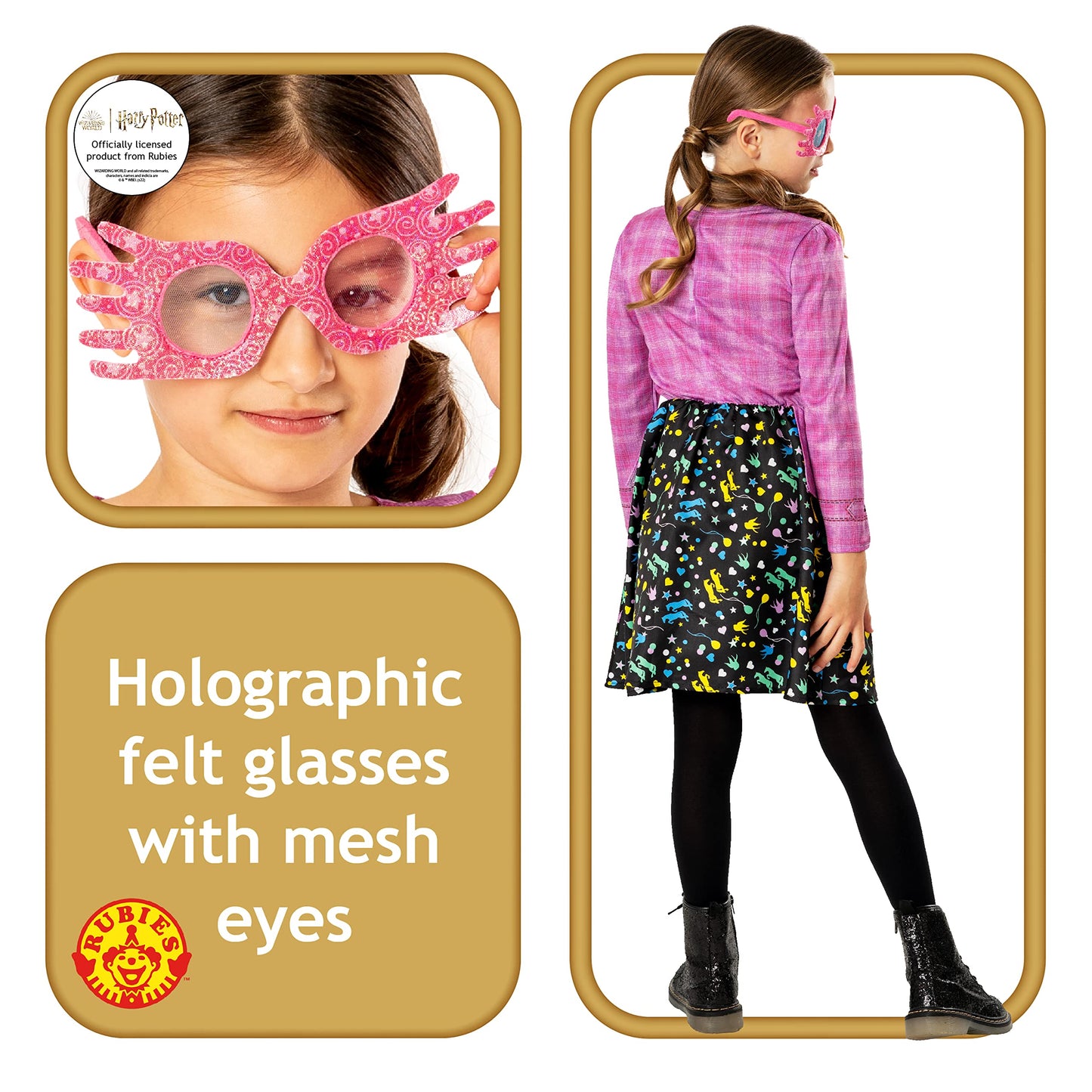 Rubies Official Harry Potter Luna Lovegood Child Costume, Book Day Kids Fancy Dress, Age 9-10 years Halloween
