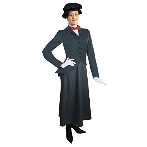 sowest Ladies Mary Poppins Victorian Nanny Fancy Dress Costume World Book Week Outfit