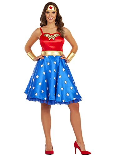 Funidelia | Wonder Woman costume for woman ▶ Superheroes, DC Comics, Justice League - Costumes for adults, accessory fancy dress & props for Halloween, carnival & parties - Size S