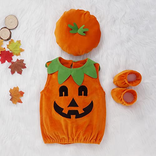 Newborn Pumpkin Costume (3-Piece)