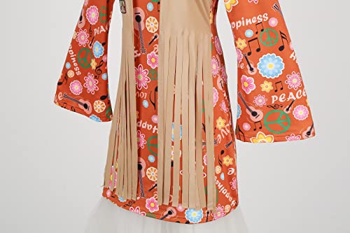 1960s-70s Hippie Costume Set (5 Pieces)