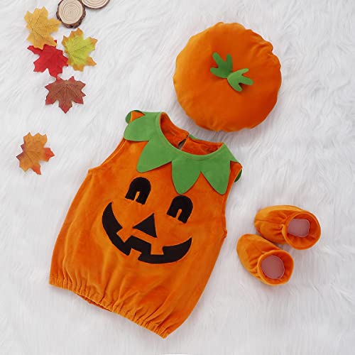 Newborn Pumpkin Costume (3-Piece)