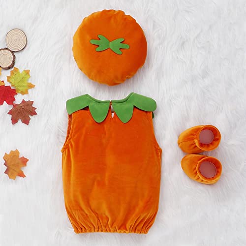 Newborn Pumpkin Costume (3-Piece)