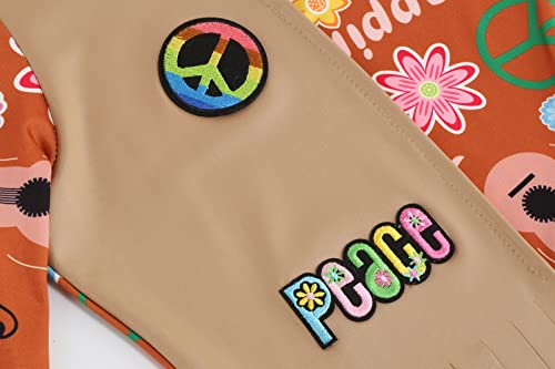 1960s-70s Hippie Costume Set (5 Pieces)