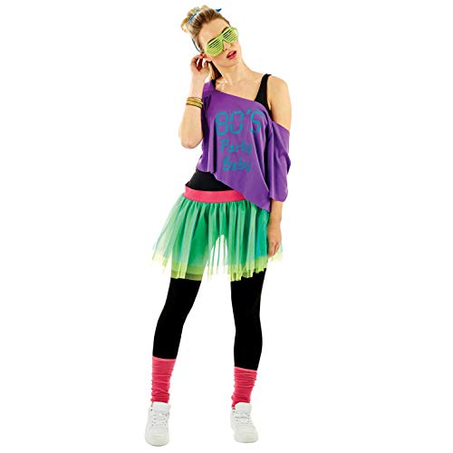 Fun Shack 80s Fancy Dress For Women Halloween Costumes for Women Adult - Available in One Size Fits All
