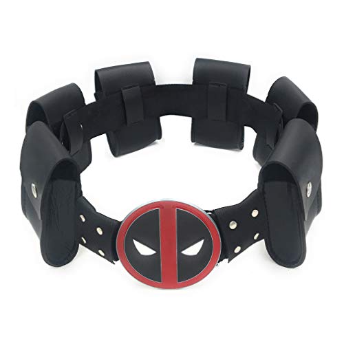 Deadpool Rulercosplay Game Cosplay Mask, Belts and Sword Belt (Waist Belt)