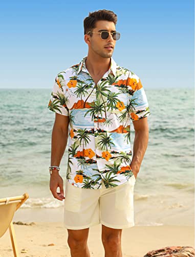 Men's Hawaiian Shirt & Shorts Set