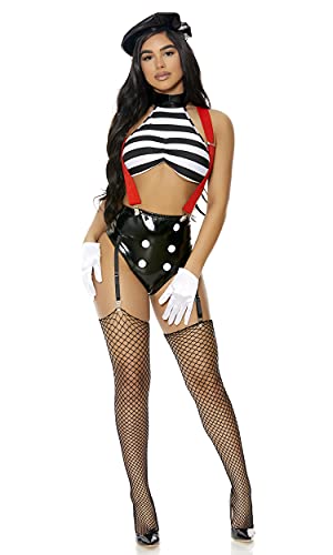 Forplay Women s Speechless Sexy Mime Costume Black S M