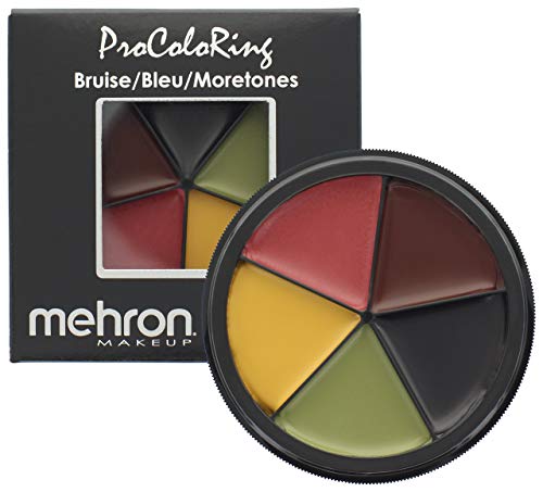 Mehron Makeup 5 Color Bruise Wheel for Special Effects, Movies, Halloween halloweenkingdom