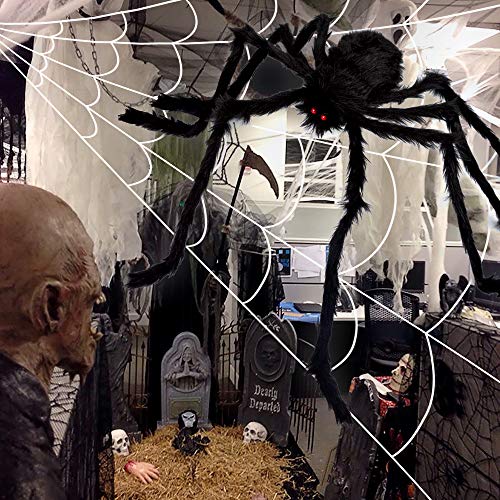 Big spider decoration on the house hotsell
