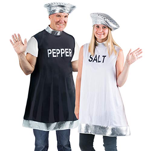 Tigerdoe Couples Costumes Halloween - Salt and Pepper Costume - Funny Costumes - Halloween Costume - Food Costumes halloweenkingdom